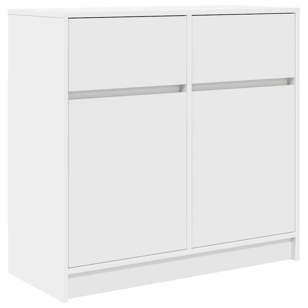 vidaXL Bufetă cu sertar alb 80x34x76 cm lemn prelucrat