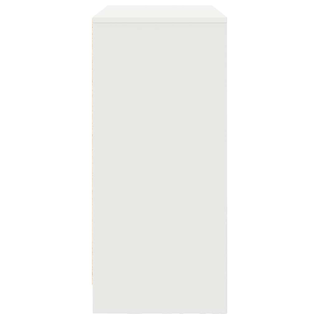 vidaXL Bufetă cu sertar alb 80x34x76 cm lemn prelucrat
