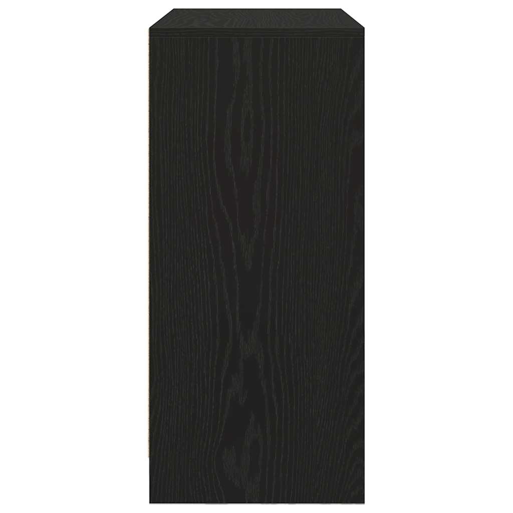vidaXL Bufetă cu sertar Stejar negru 80x34x76 cm Lemn prelucrat