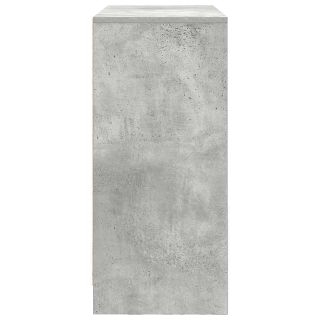 vidaXL Bufetă cu sertar Gri beton 80x34x76 cm Lemn prelucrat