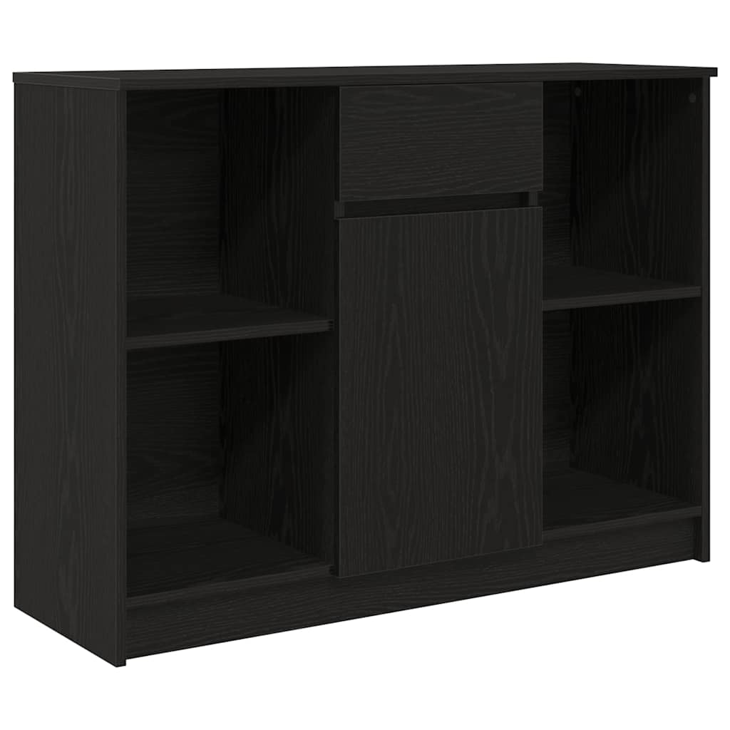 vidaXL Bufetă cu sertar Stejar negru 101x35x76 cm Lemn prelucrat vidaXL Bufetă cu sertar Stejar negru 101x35x76 cm Lemn prelucrat