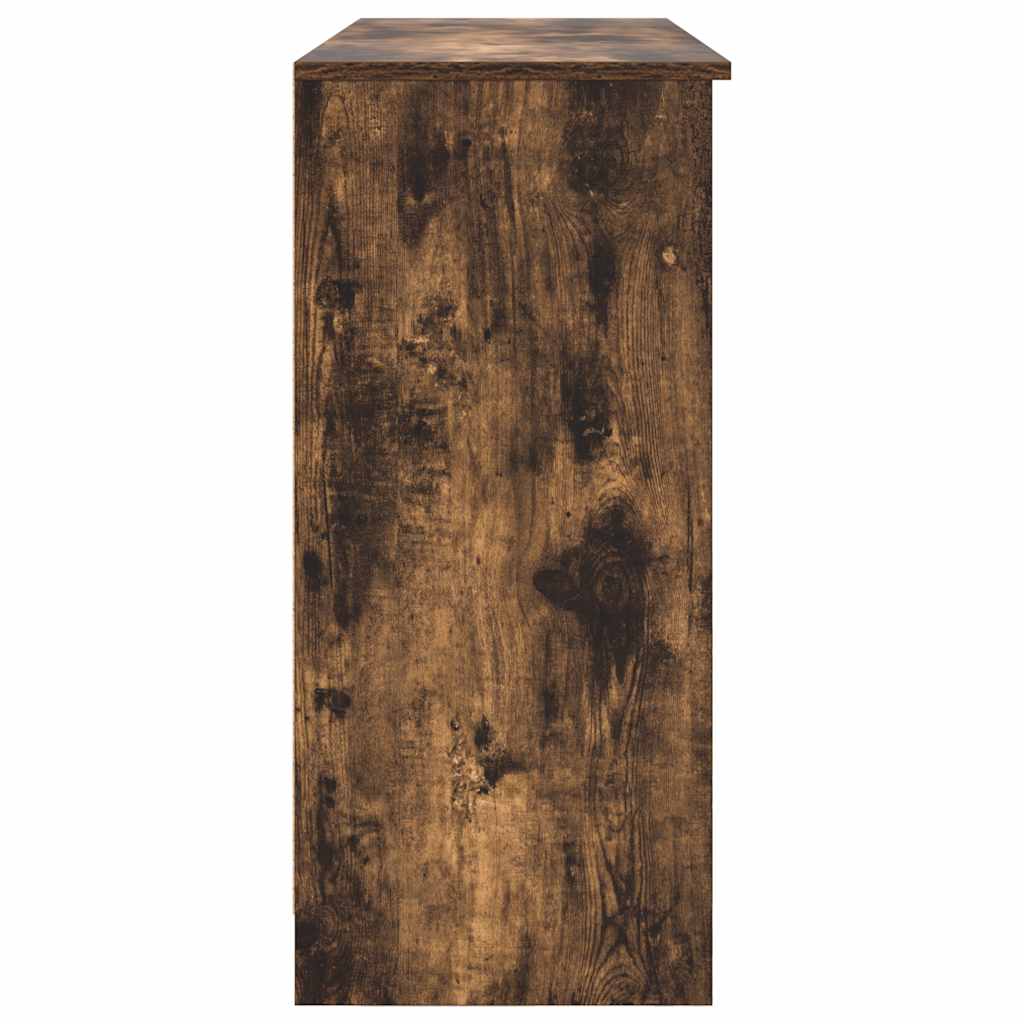 vidaXL Bufetă cu sertar stejar afumat 101x35x76 cm lemn de stratificat vidaXL Bufetă cu sertar stejar afumat 101x35x76 cm lemn de stratificat