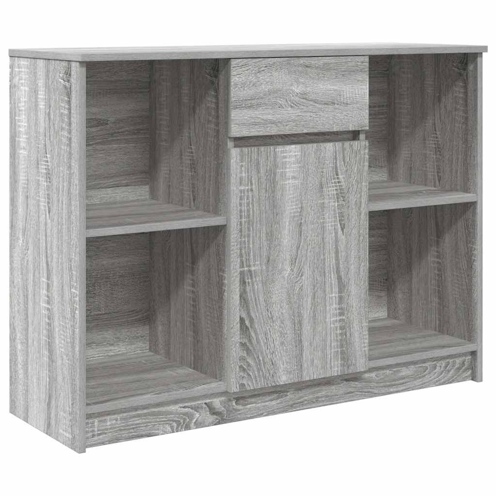 vidaXL Bufetă cu sertar Gri Sonoma 101x35x76 cm Lemn prelucrat