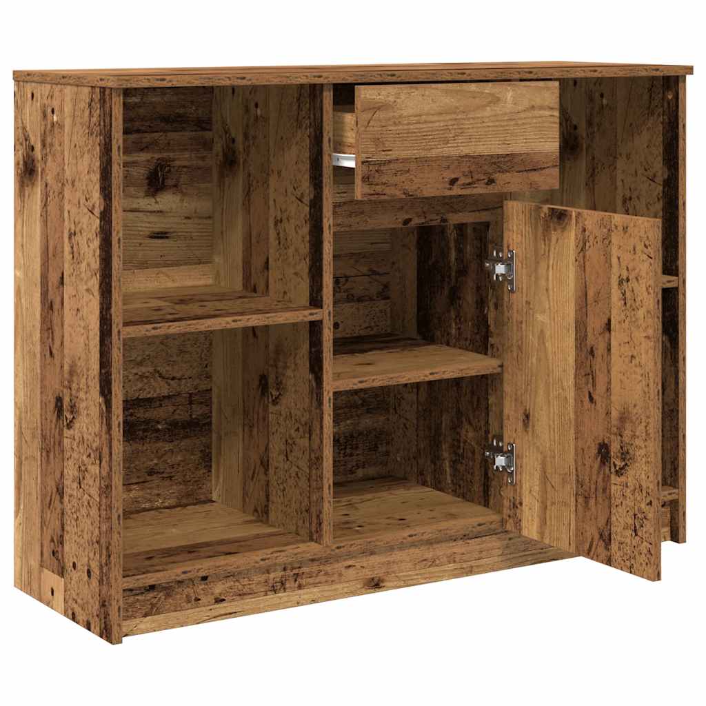 vidaXL Bufetă cu sertar Lemn vechi 101x35x76 cm Lemn prelucrat vidaXL Bufetă cu sertar Lemn vechi 101x35x76 cm Lemn prelucrat