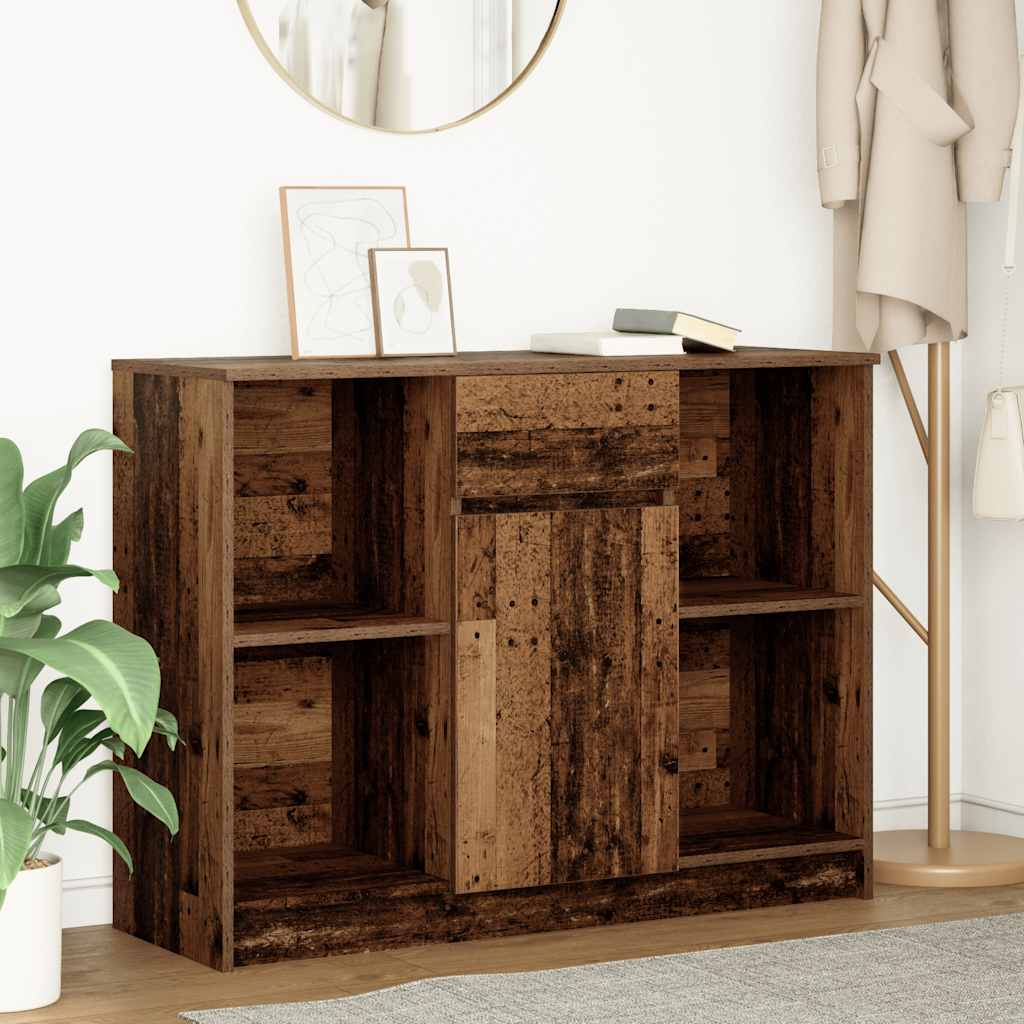 vidaXL Bufetă cu sertar Lemn vechi 101x35x76 cm Lemn prelucrat vidaXL Bufetă cu sertar Lemn vechi 101x35x76 cm Lemn prelucrat
