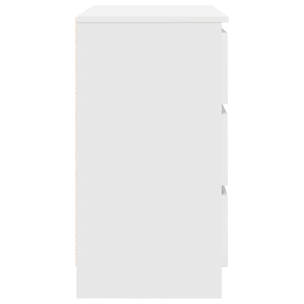 vidaXL Bufetă cu sertar alb 71x35x65 cm din lemn prelucrat