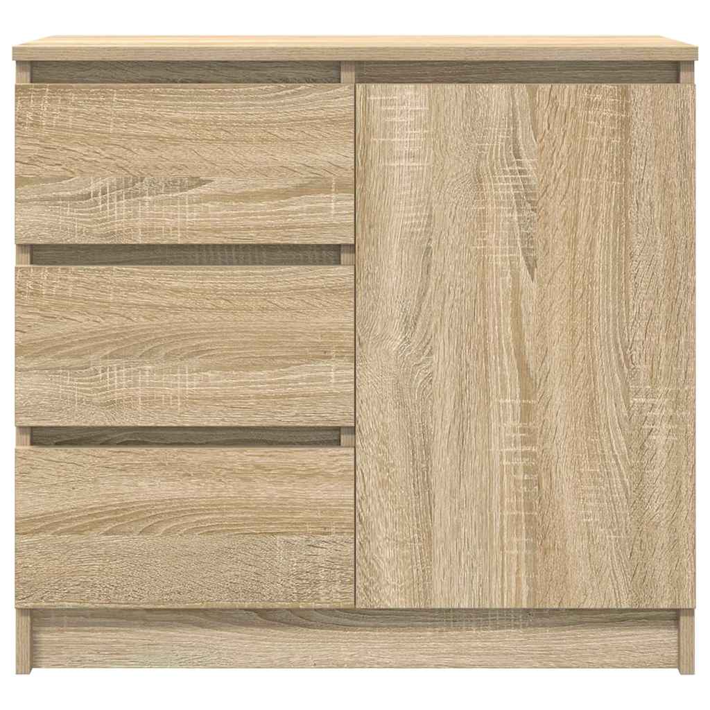 vidaXL Bufetă cu sertar Stejar Sonoma 71x35x65 cm Lemn prelucrat