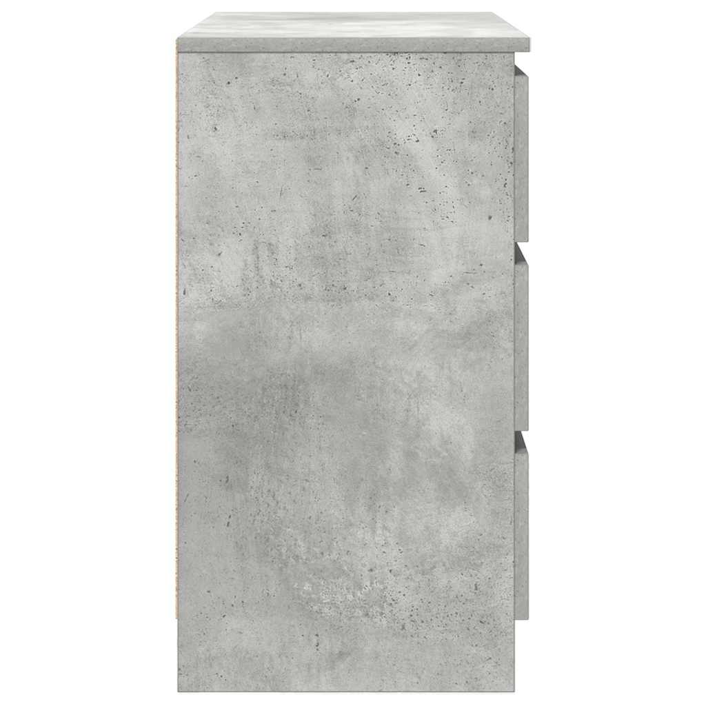 vidaXL Bufetă cu sertar Gri beton 71x35x65 cm Lemn prelucrat vidaXL Bufetă cu sertar Gri beton 71x35x65 cm Lemn prelucrat