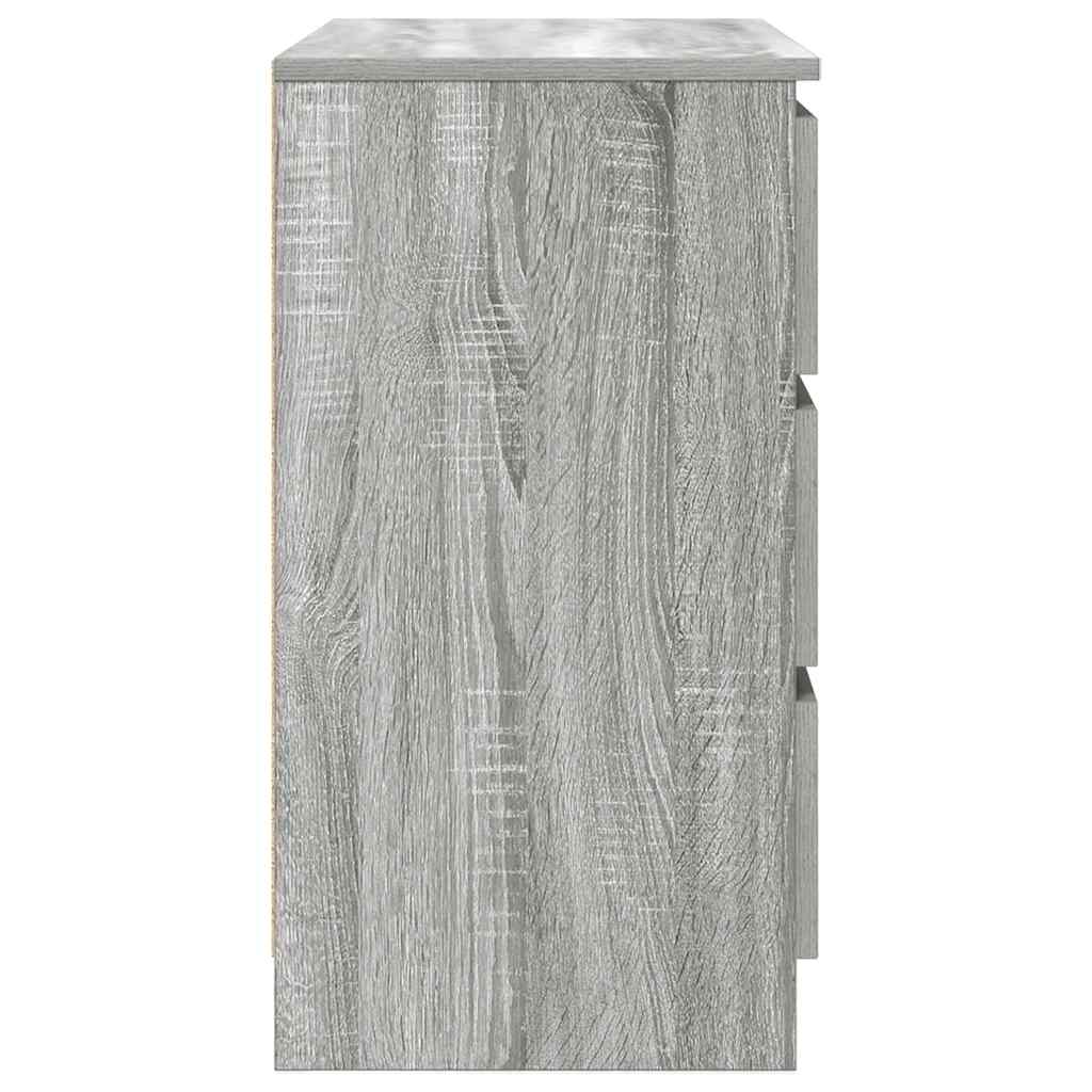 vidaXL Bufetă cu sertar Gri Sonoma 71x35x65 cm Lemn prelucrat vidaXL Bufetă cu sertar Gri Sonoma 71x35x65 cm Lemn prelucrat