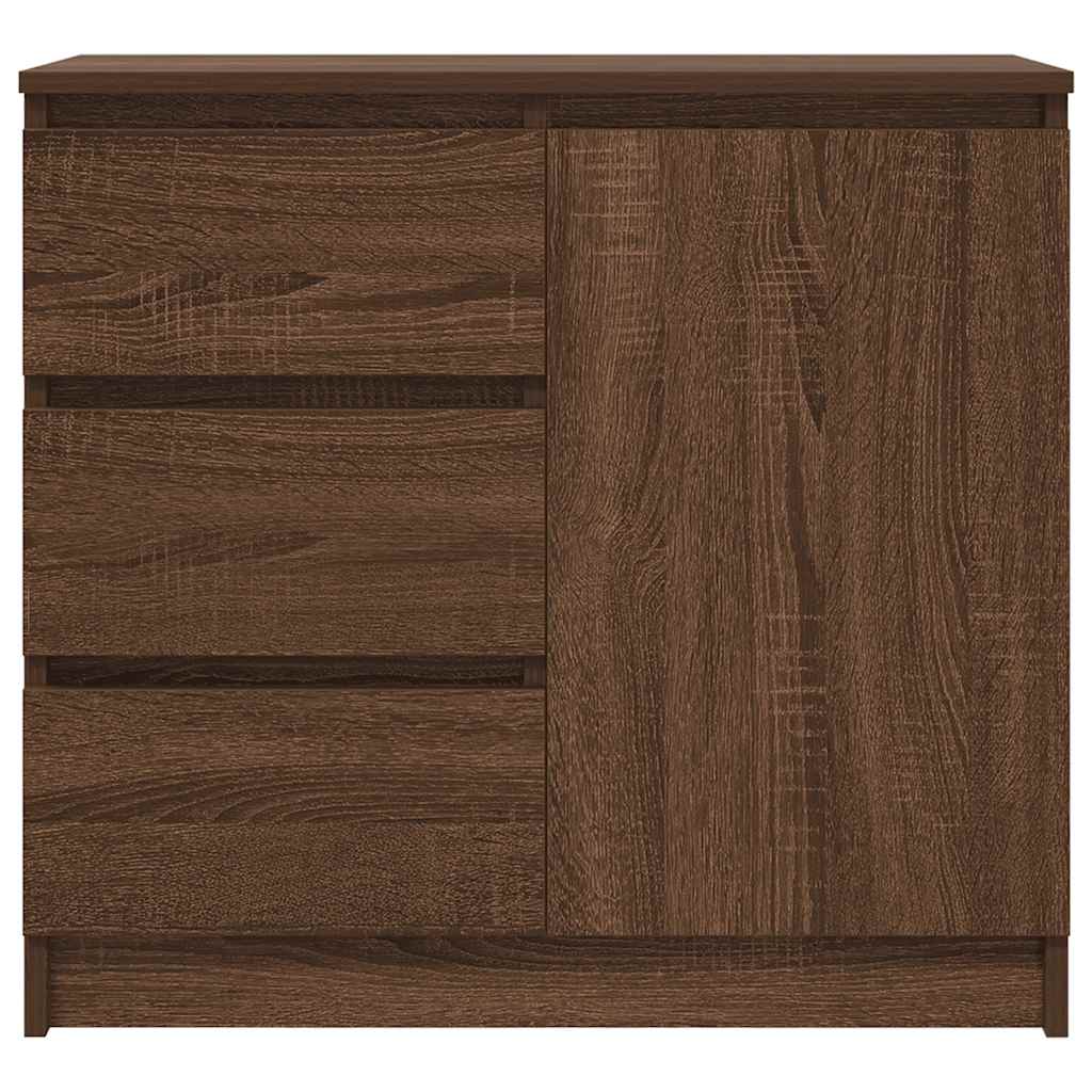 vidaXL Bufetă cu sertar Stejar maro 71x35x65 cm Lemn prelucrat