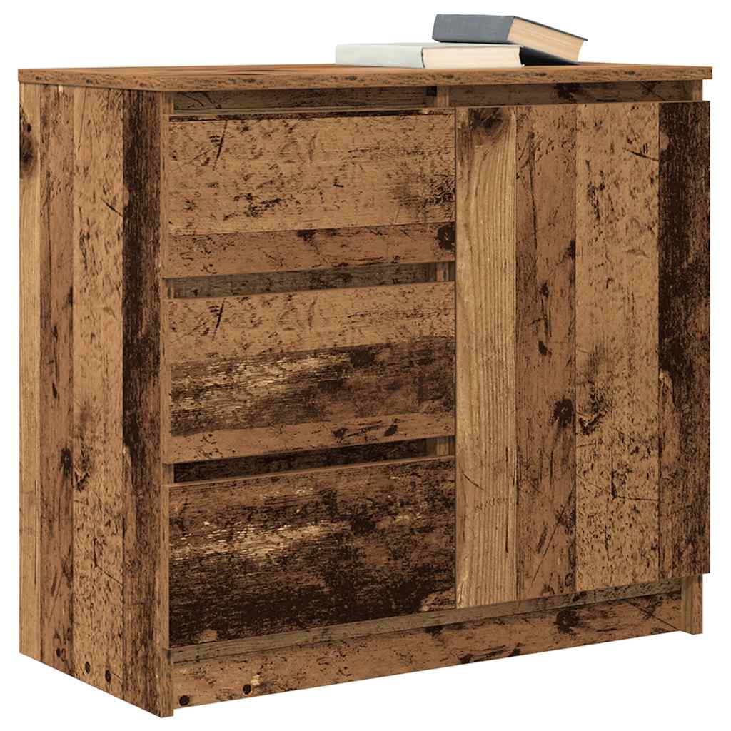 vidaXL Bufetă cu sertar Lemn vechi 71x35x65 cm Lemn prelucrat vidaXL Bufetă cu sertar Lemn vechi 71x35x65 cm Lemn prelucrat
