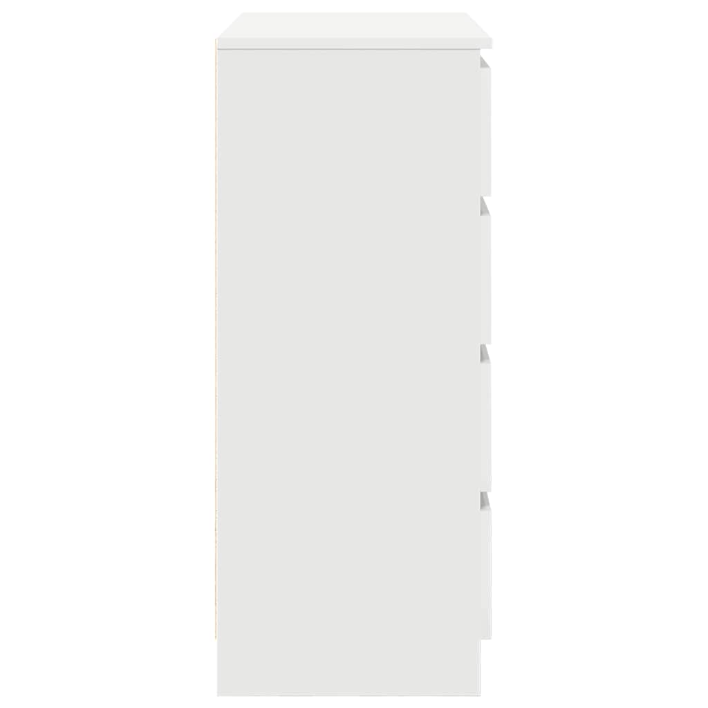 vidaXL Bufetă cu sertare, alb, 71x35x84 cm, lemn prelucrat