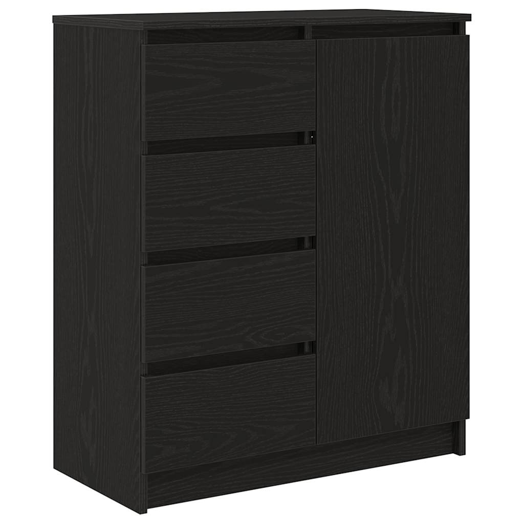 vidaXL Bufetă cu sertare Stejar negru 71x35x84 cm Lemn prelucrat