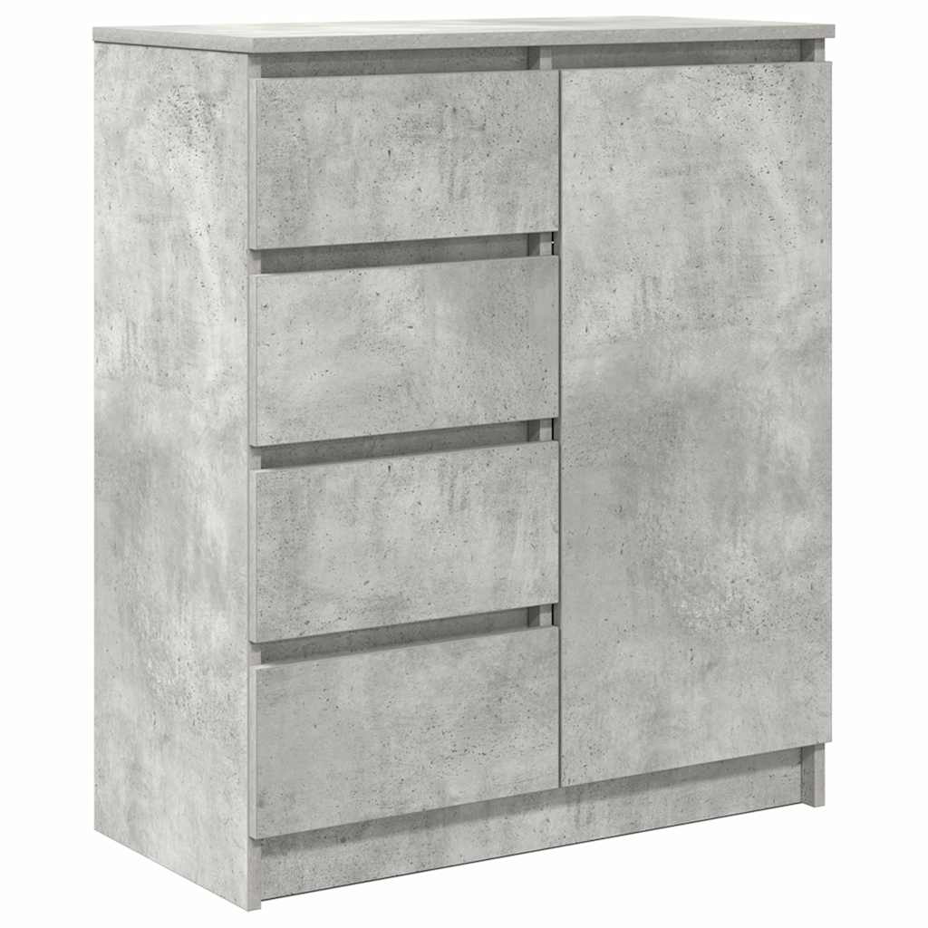 vidaXL Bufetă cu sertare Gri beton 71x35x84 cm Lemn prelucrat