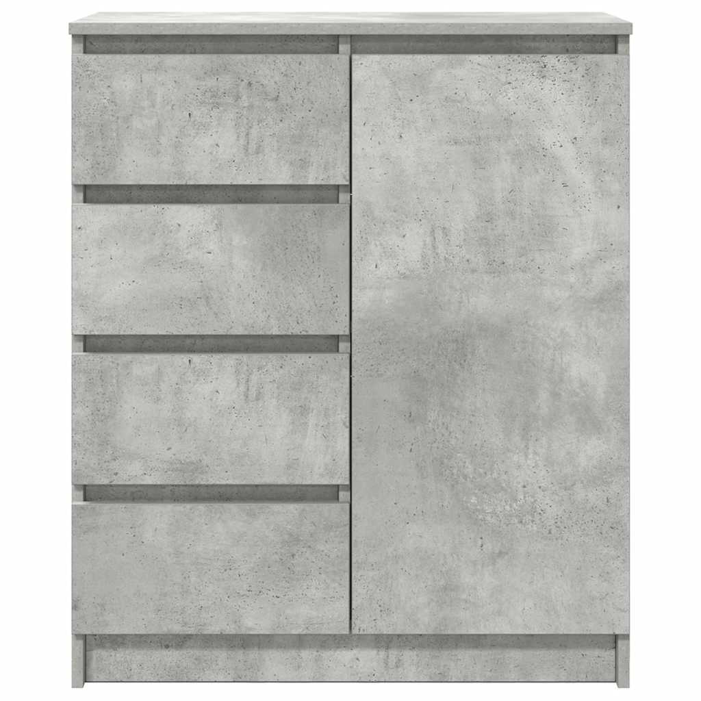 vidaXL Bufetă cu sertare Gri beton 71x35x84 cm Lemn prelucrat