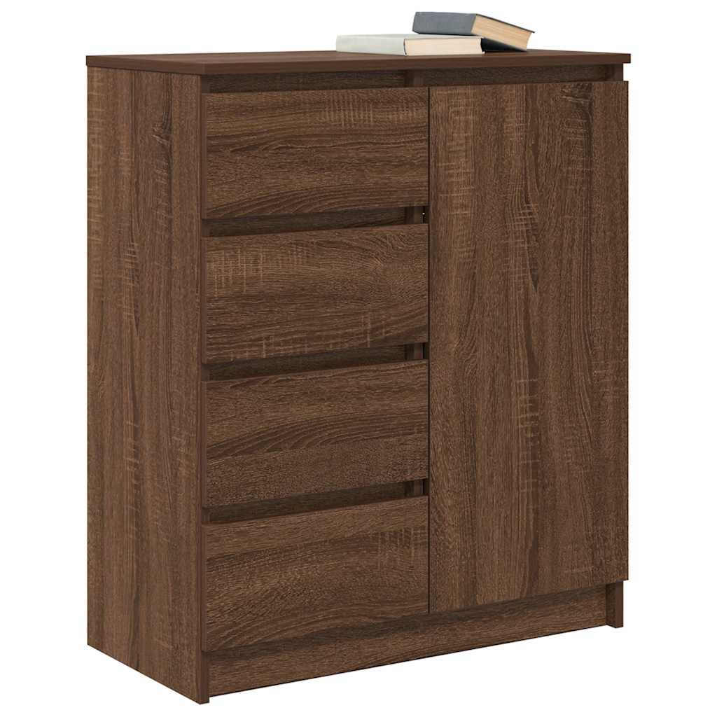 vidaXL Bufetă cu sertare Stejar maro 71x35x84 cm Lemn prelucrat
