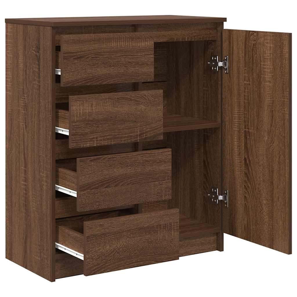 vidaXL Bufetă cu sertare Stejar maro 71x35x84 cm Lemn prelucrat
