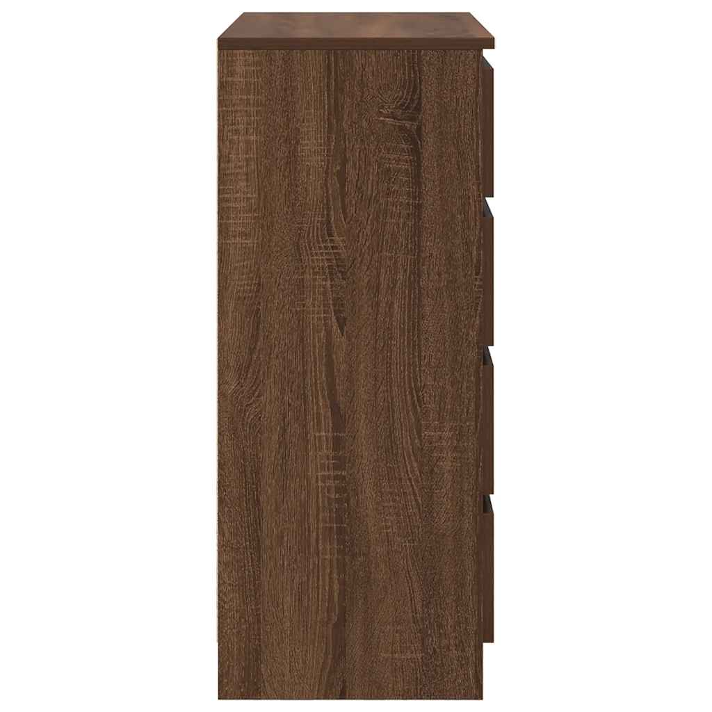 vidaXL Bufetă cu sertare Stejar maro 71x35x84 cm Lemn prelucrat