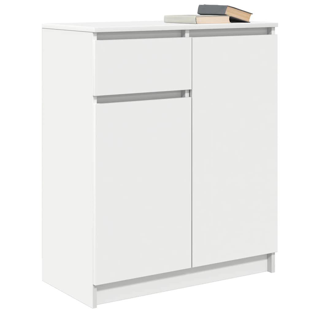 vidaXL Bufetă cu sertar alb 71x35x84 cm din lemn prelucrat vidaXL Bufetă cu sertar alb 71x35x84 cm din lemn prelucrat