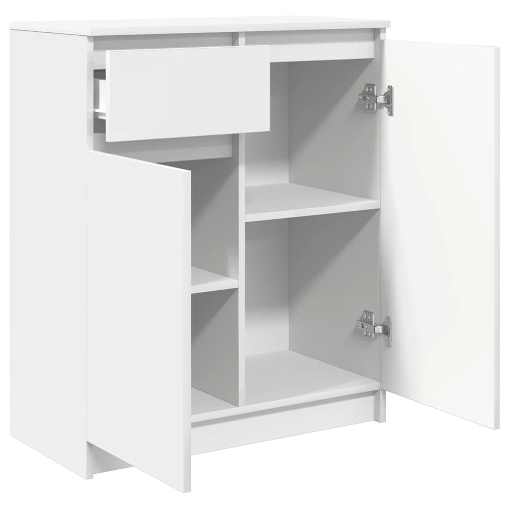 vidaXL Bufetă cu sertar alb 71x35x84 cm din lemn prelucrat vidaXL Bufetă cu sertar alb 71x35x84 cm din lemn prelucrat