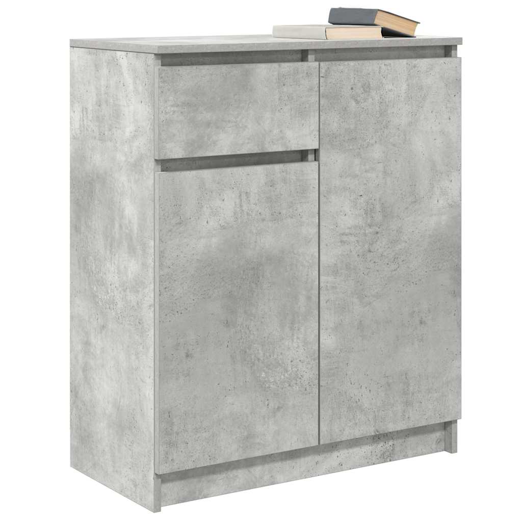 vidaXL Bufetă cu sertar Gri Beton 71x35x84 cm Lemn prelucrat vidaXL Bufetă cu sertar Gri Beton 71x35x84 cm Lemn prelucrat