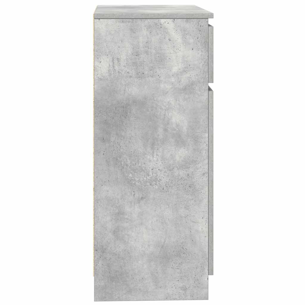 vidaXL Bufetă cu sertar Gri Beton 71x35x84 cm Lemn prelucrat vidaXL Bufetă cu sertar Gri Beton 71x35x84 cm Lemn prelucrat