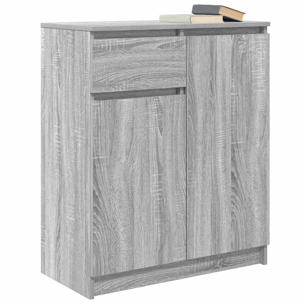 vidaXL Bufetă cu sertar Gri Sonoma 71x35x84 cm Lemn prelucrat vidaXL Bufetă cu sertar Gri Sonoma 71x35x84 cm Lemn prelucrat