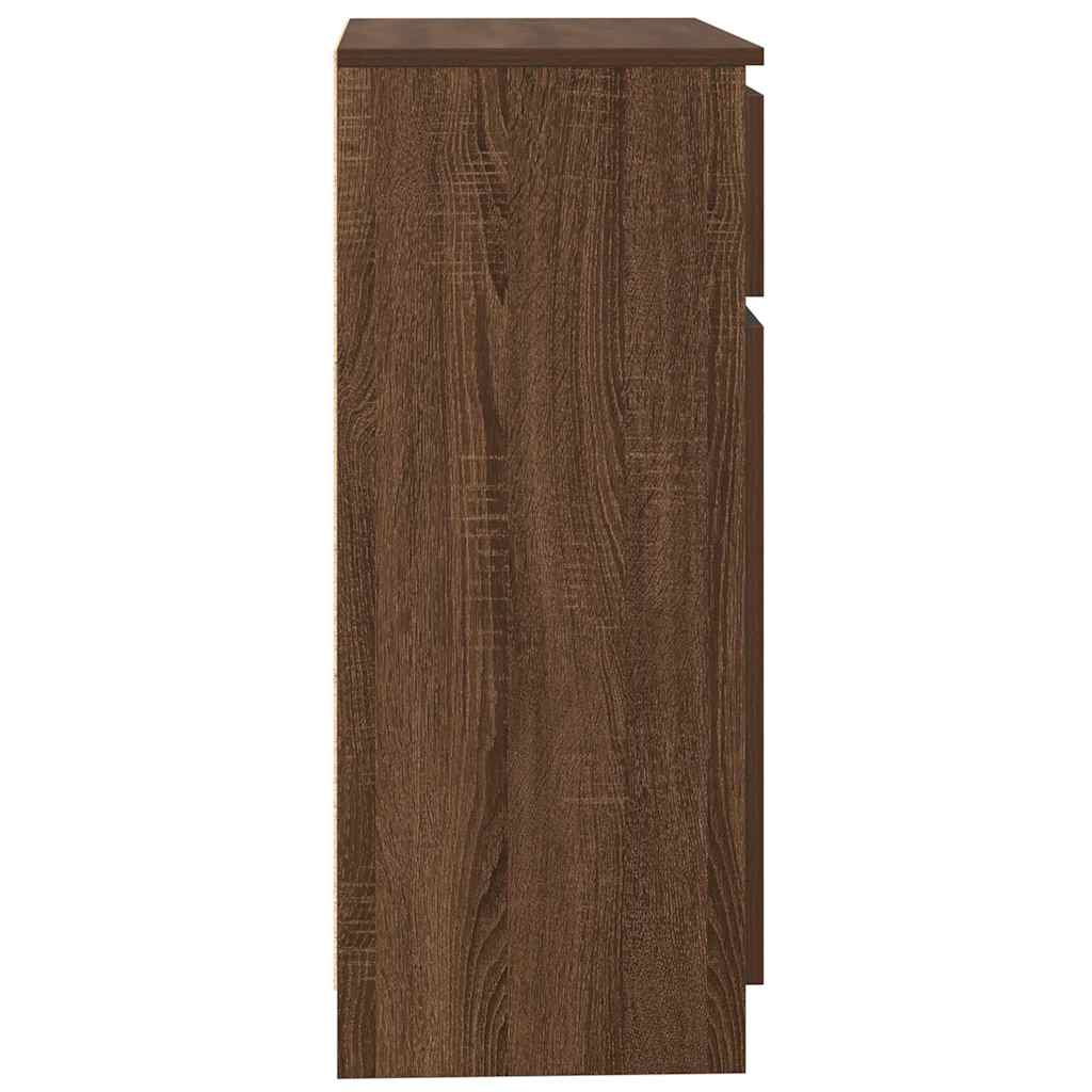 vidaXL Bufetă cu sertar Stejar maro 71x35x84 cm Lemn prelucrat