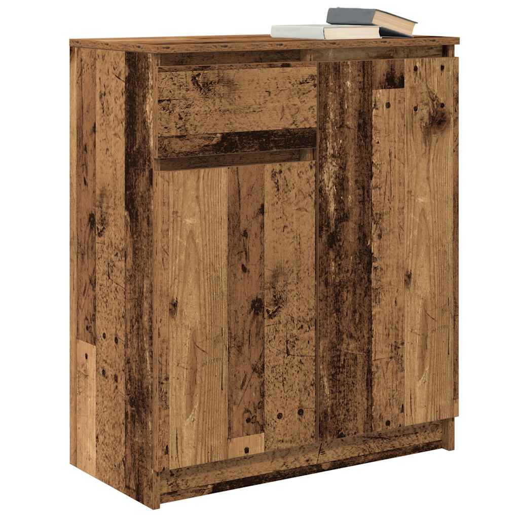 vidaXL Bufetă cu sertar Lemn vechi 71x35x84 cm Lemn prelucrat