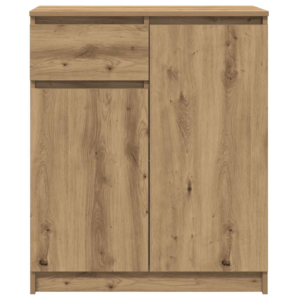 vidaXL Bufetă cu sertar Artisan Stejar 71x35x84 cm Lemn prelucrat vidaXL Bufetă cu sertar Artisan Stejar 71x35x84 cm Lemn prelucrat