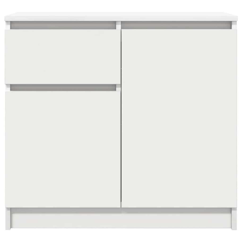 vidaXL Bufetă cu sertar alb 71x35x65 cm din lemn prelucrat vidaXL Bufetă cu sertar alb 71x35x65 cm din lemn prelucrat