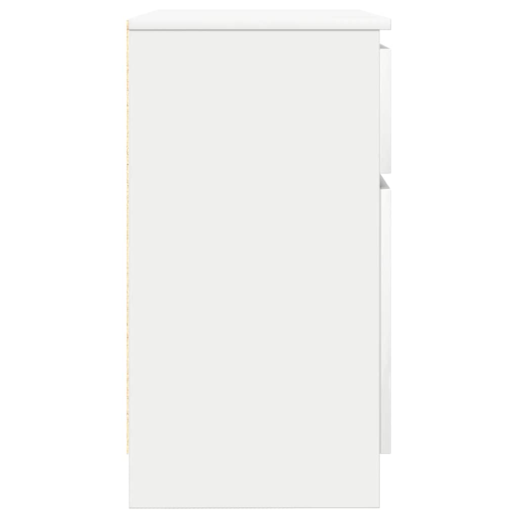 vidaXL Bufetă cu sertar alb 71x35x65 cm din lemn prelucrat vidaXL Bufetă cu sertar alb 71x35x65 cm din lemn prelucrat
