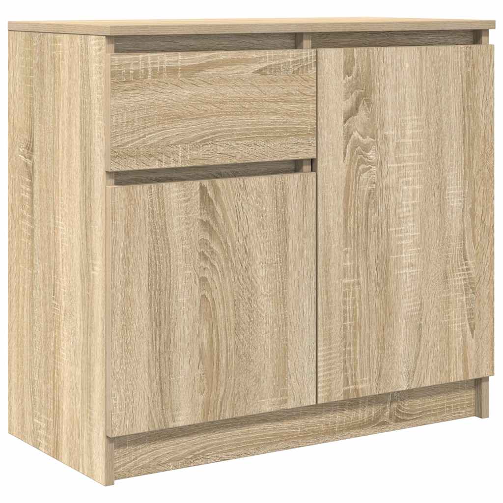 vidaXL Bufetă cu sertar Stejar Sonoma 71x35x65 cm Lemn prelucrat vidaXL Bufetă cu sertar Stejar Sonoma 71x35x65 cm Lemn prelucrat
