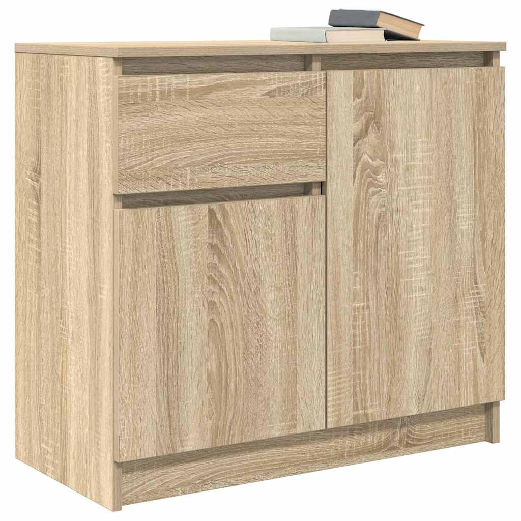 vidaXL Bufetă cu sertar Stejar Sonoma 71x35x65 cm Lemn prelucrat vidaXL Bufetă cu sertar Stejar Sonoma 71x35x65 cm Lemn prelucrat
