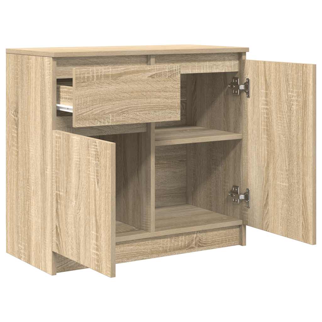 vidaXL Bufetă cu sertar Stejar Sonoma 71x35x65 cm Lemn prelucrat vidaXL Bufetă cu sertar Stejar Sonoma 71x35x65 cm Lemn prelucrat