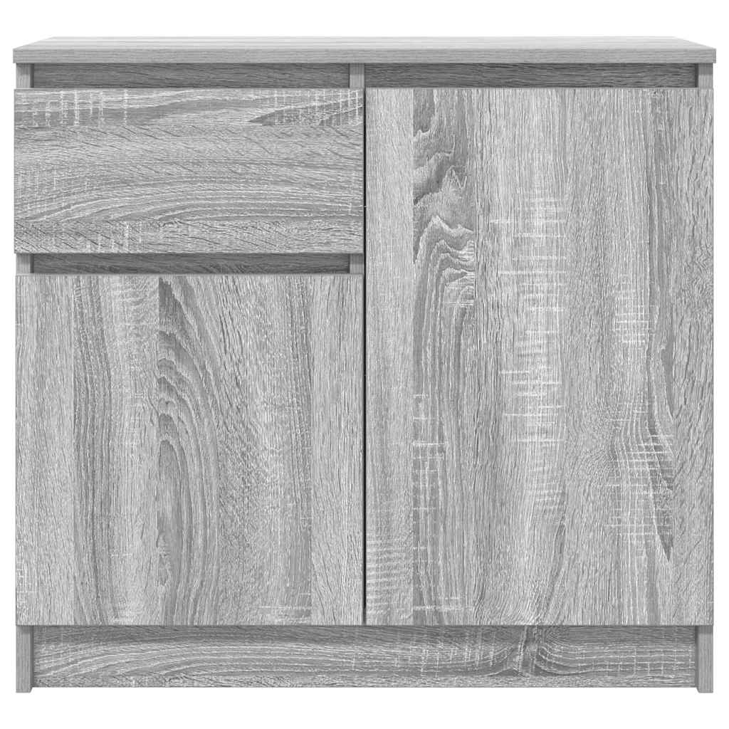 vidaXL Bufetă cu sertar Gri Sonoma 71x35x65 cm Lemn prelucrat vidaXL Bufetă cu sertar Gri Sonoma 71x35x65 cm Lemn prelucrat