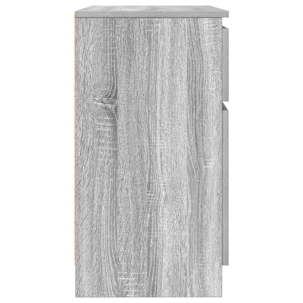 vidaXL Bufetă cu sertar Gri Sonoma 71x35x65 cm Lemn prelucrat vidaXL Bufetă cu sertar Gri Sonoma 71x35x65 cm Lemn prelucrat