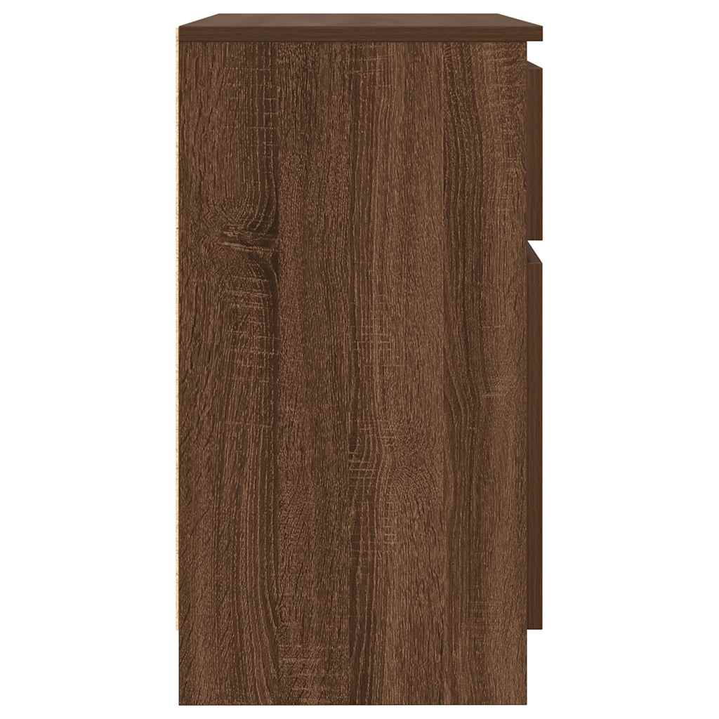 vidaXL Bufetă cu sertar Stejar maro 71x35x65 cm Lemn prelucrat
