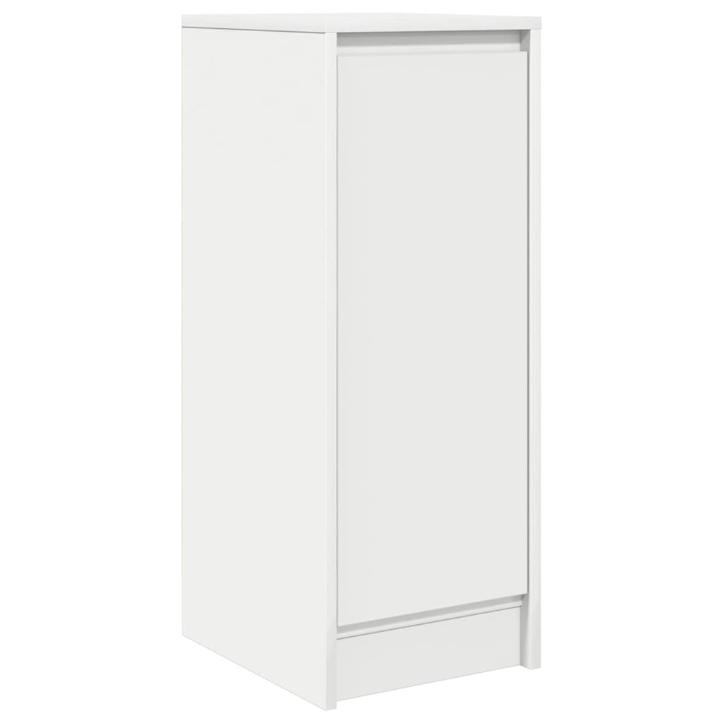 vidaXL Bufetă albă 29,5x34x76 cm din lemn prelucrat vidaXL Bufetă albă 29,5x34x76 cm din lemn prelucrat