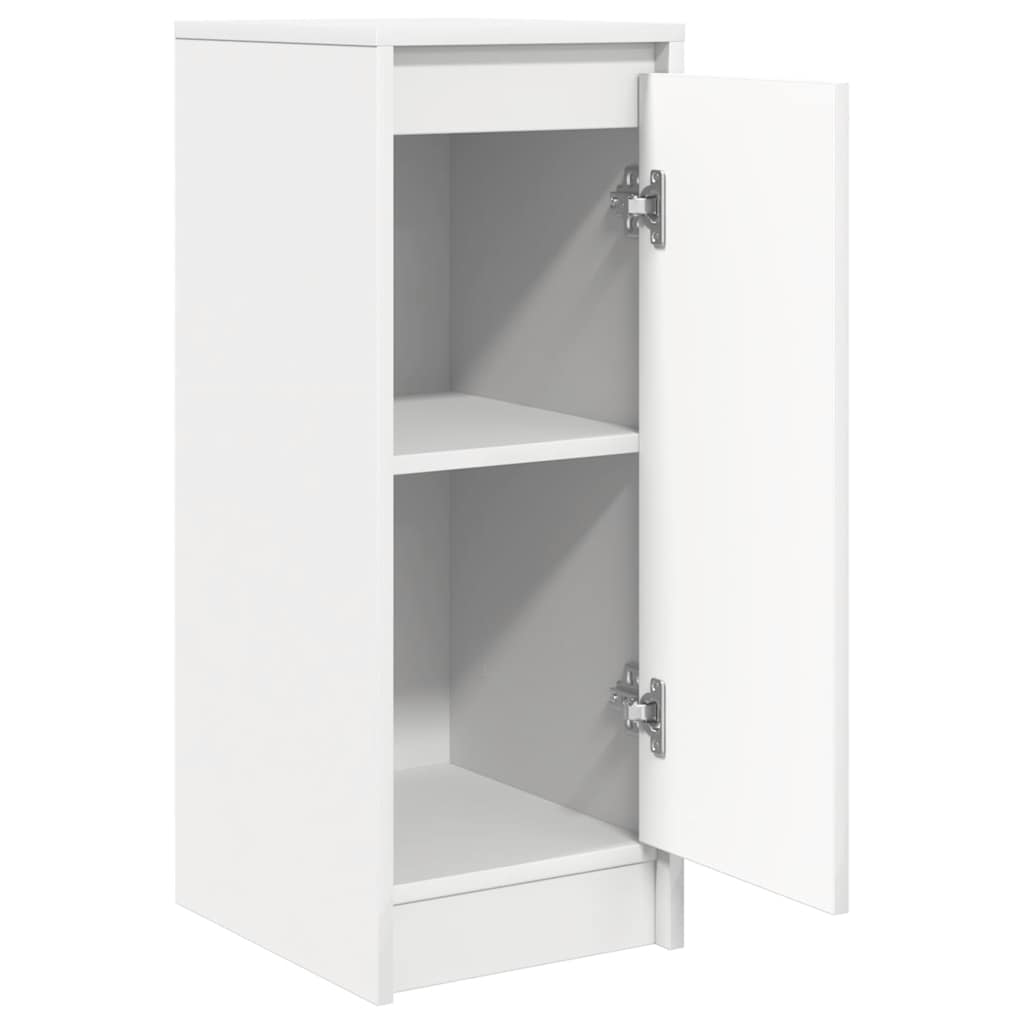 vidaXL Bufetă albă 29,5x34x76 cm din lemn prelucrat vidaXL Bufetă albă 29,5x34x76 cm din lemn prelucrat