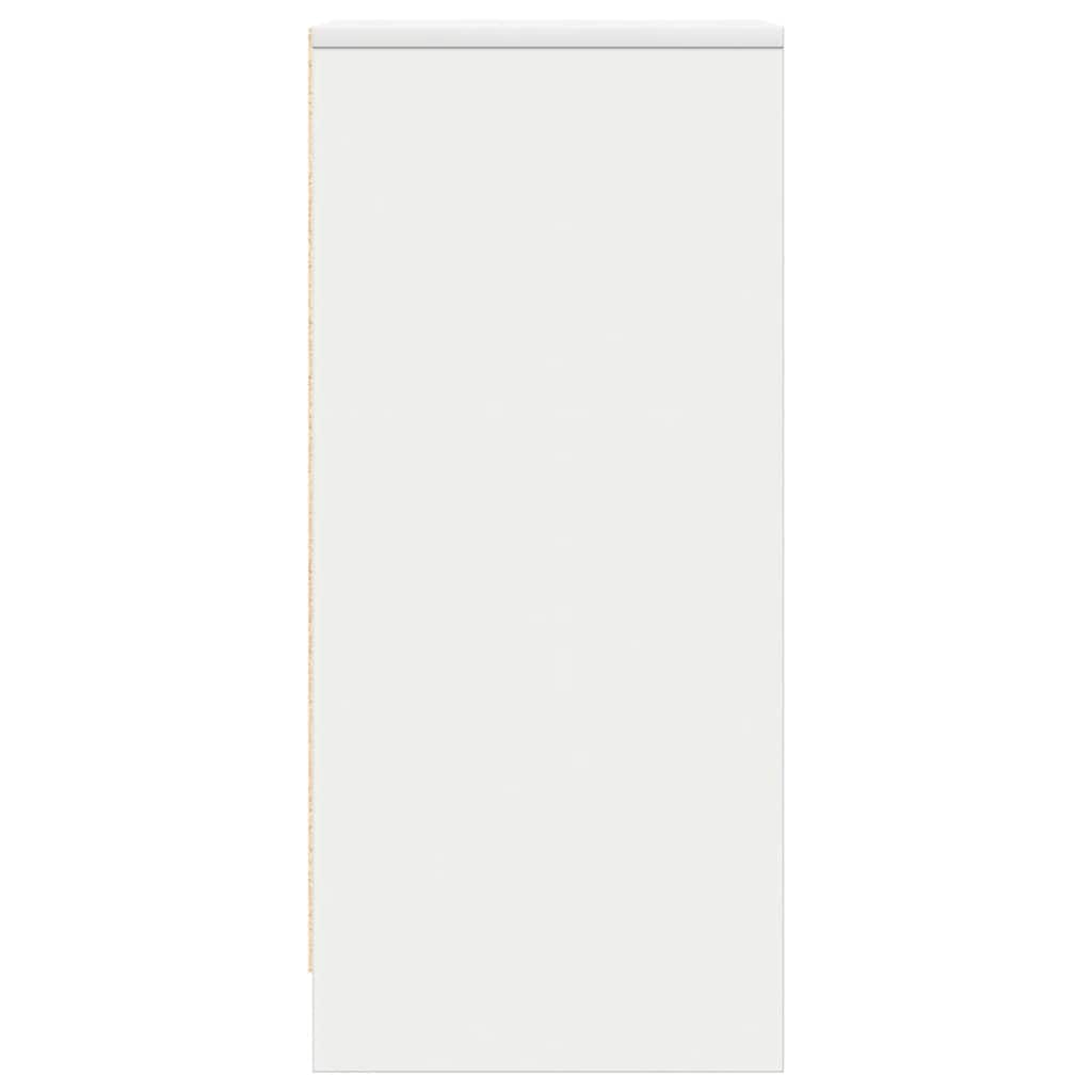 vidaXL Bufetă albă 29,5x34x76 cm din lemn prelucrat vidaXL Bufetă albă 29,5x34x76 cm din lemn prelucrat
