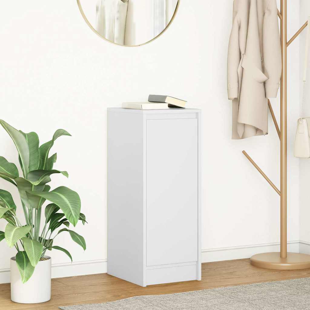 vidaXL Bufetă albă 29,5x34x76 cm din lemn prelucrat vidaXL Bufetă albă 29,5x34x76 cm din lemn prelucrat