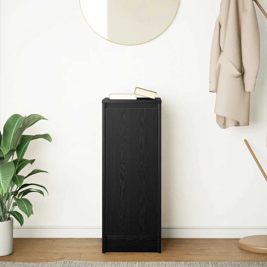 vidaXL Bufetă Stejar negru 29,5x34x76 cm Lemn prelucrat vidaXL Bufetă Stejar negru 29,5x34x76 cm Lemn prelucrat