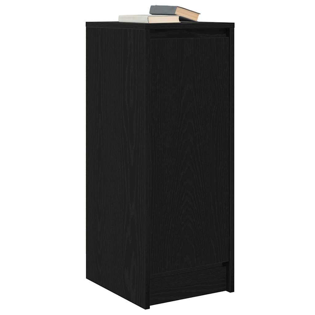 vidaXL Bufetă Stejar negru 29,5x34x76 cm Lemn prelucrat vidaXL Bufetă Stejar negru 29,5x34x76 cm Lemn prelucrat