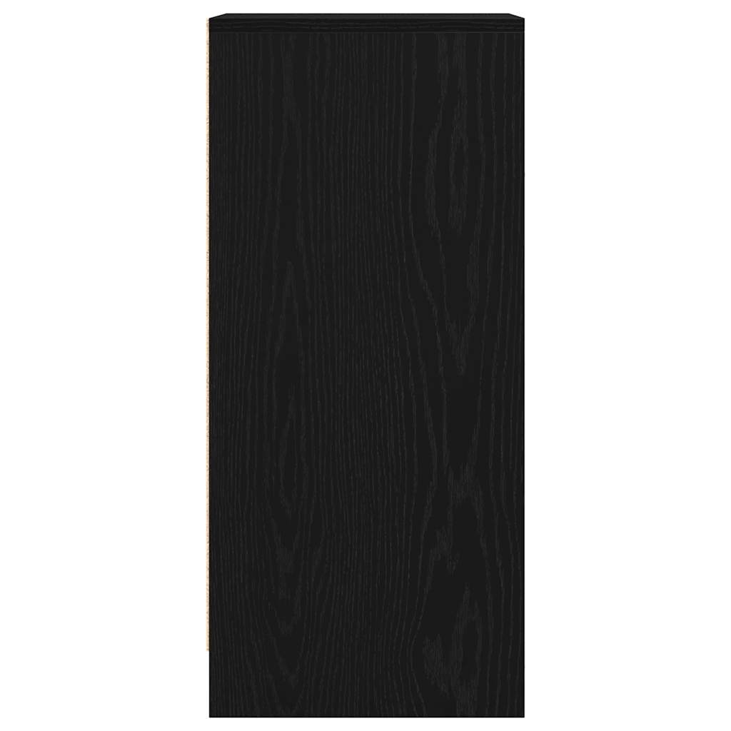 vidaXL Bufetă Stejar negru 29,5x34x76 cm Lemn prelucrat vidaXL Bufetă Stejar negru 29,5x34x76 cm Lemn prelucrat