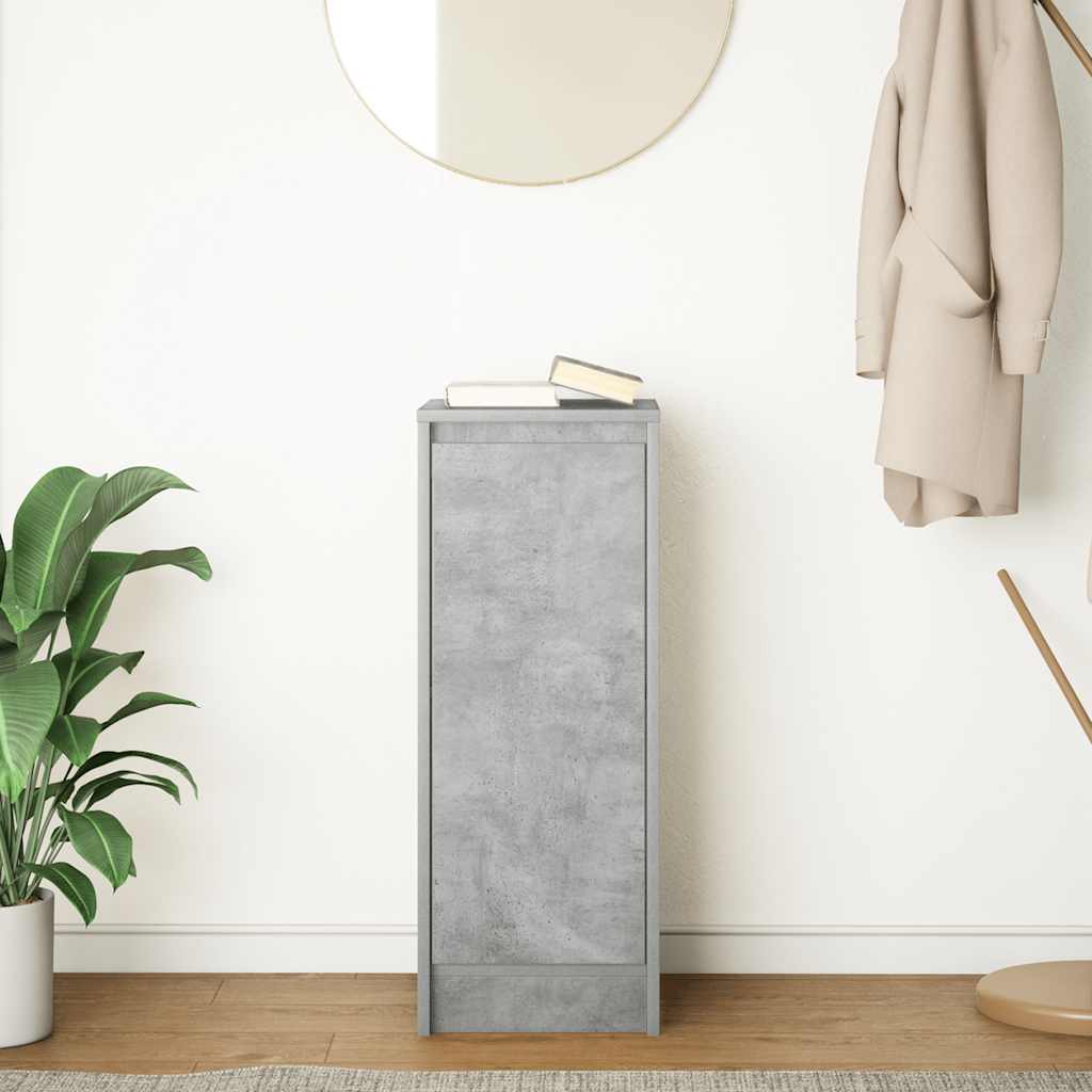vidaXL Bufetă Gri Beton 29,5x34x76 cm Lemn prelucrat