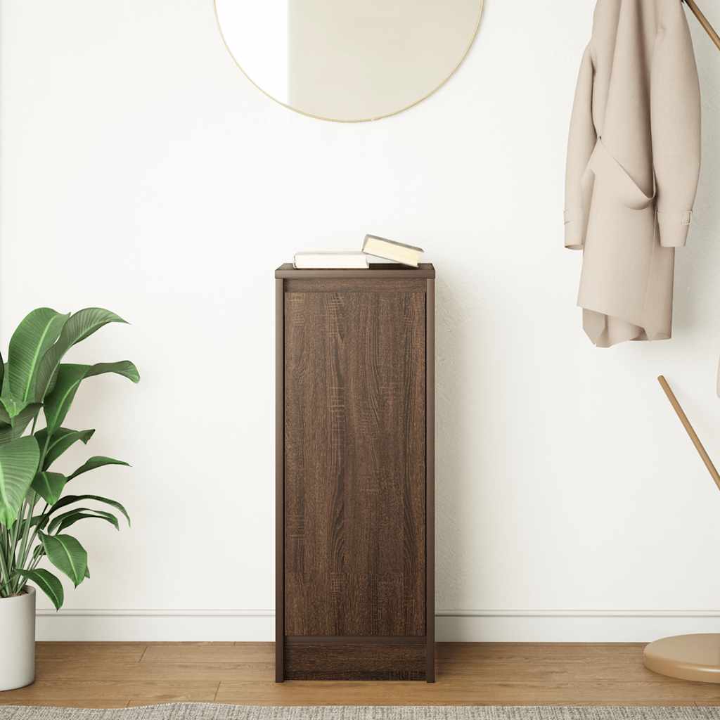 vidaXL Bufetă Stejar maro 29,5x34x76 cm Lemn prelucrat vidaXL Bufetă Stejar maro 29,5x34x76 cm Lemn prelucrat