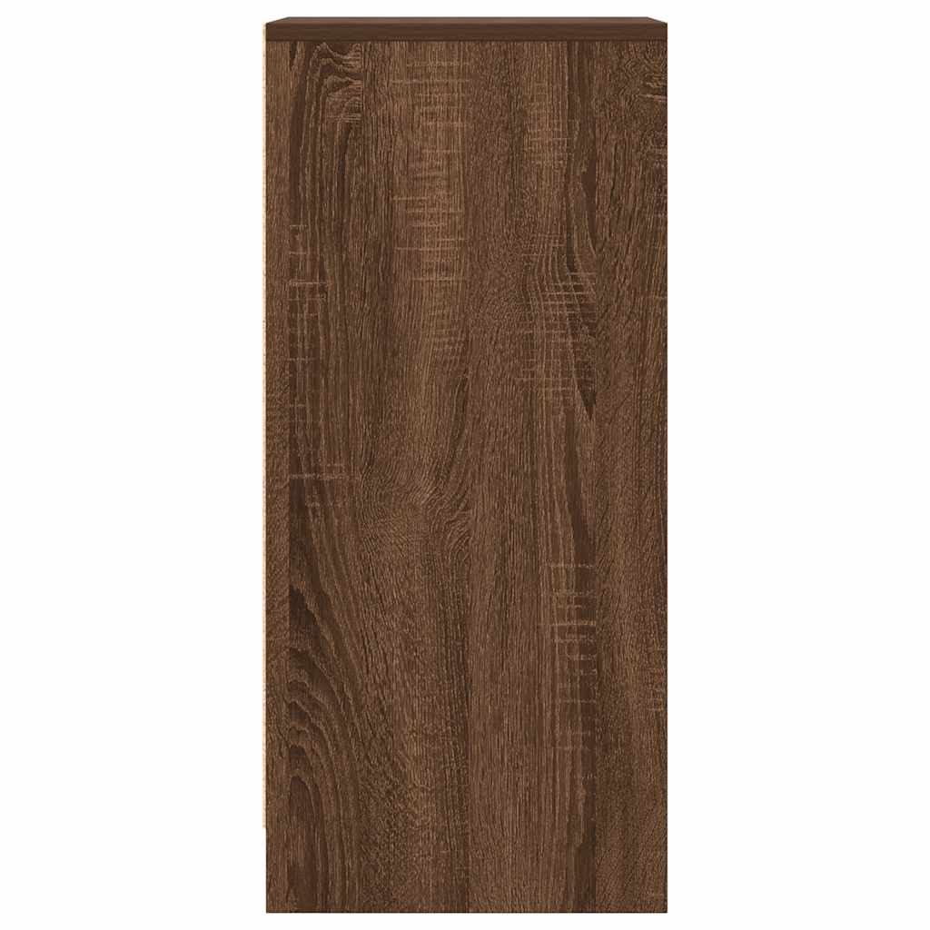 vidaXL Bufetă Stejar maro 29,5x34x76 cm Lemn prelucrat vidaXL Bufetă Stejar maro 29,5x34x76 cm Lemn prelucrat