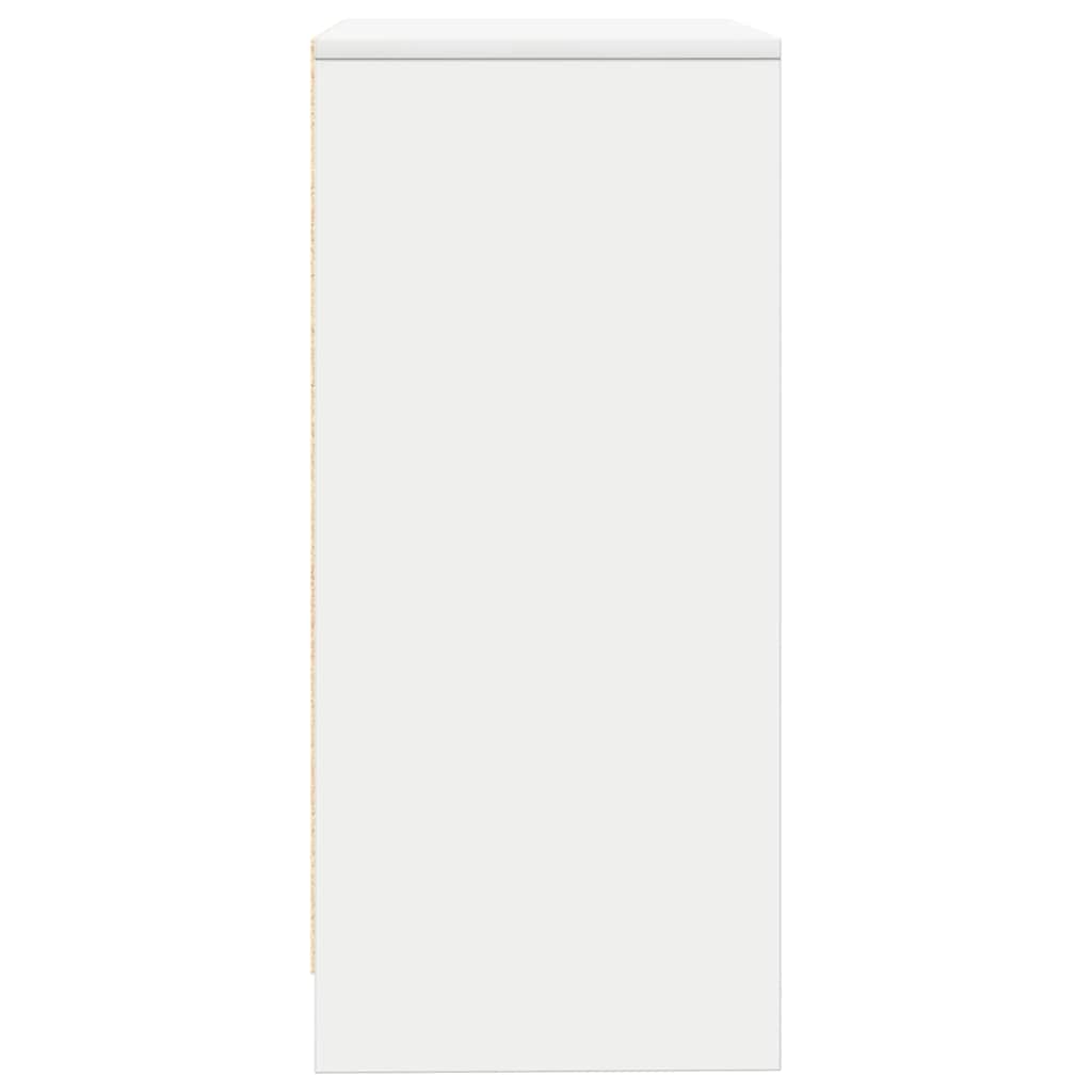 vidaXL Bufetă albă 57x34x76 cm din lemn prelucrat vidaXL Bufetă albă 57x34x76 cm din lemn prelucrat