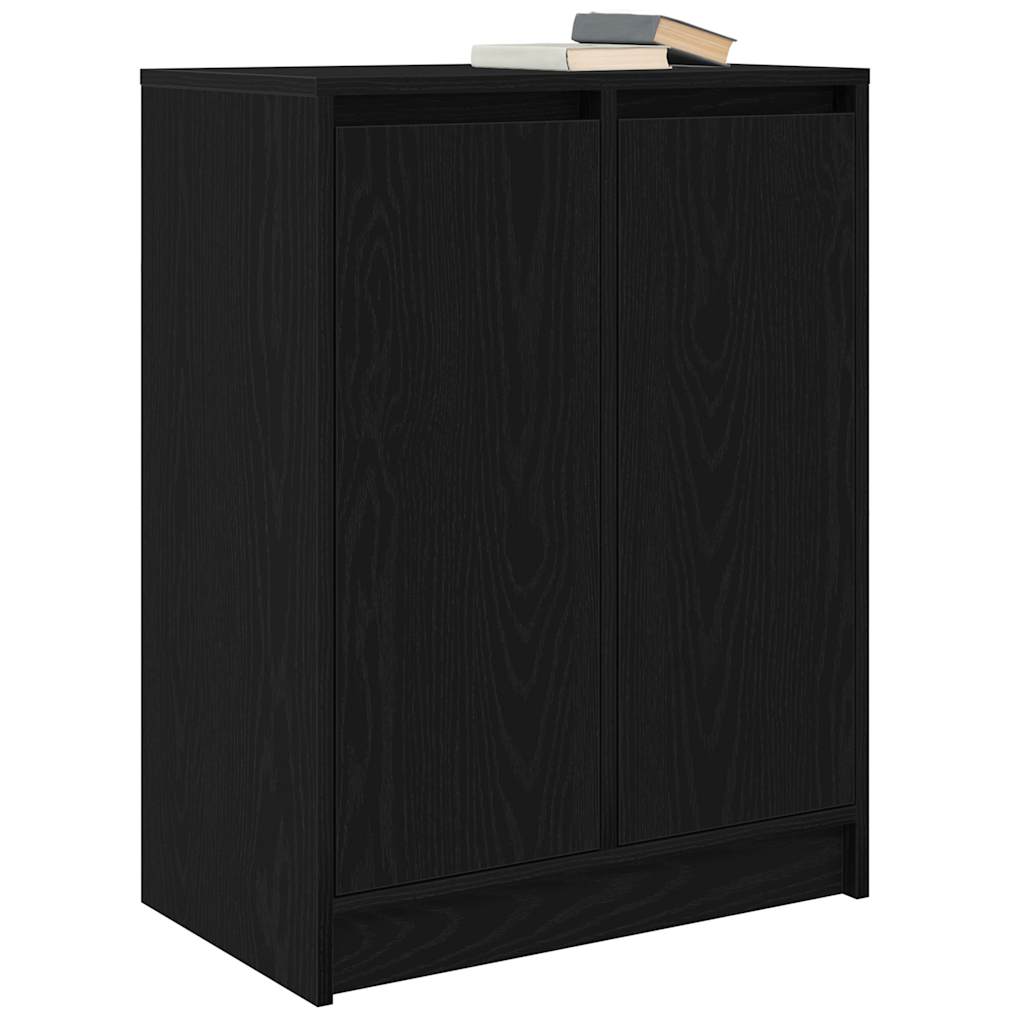 vidaXL Bufetă Stejar negru 57x34x76 cm Lemn prelucrat vidaXL Bufetă Stejar negru 57x34x76 cm Lemn prelucrat
